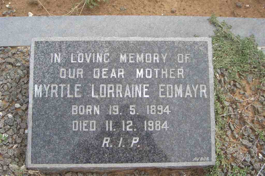 EDMAYR Myrtle Lorraine 1894-1984