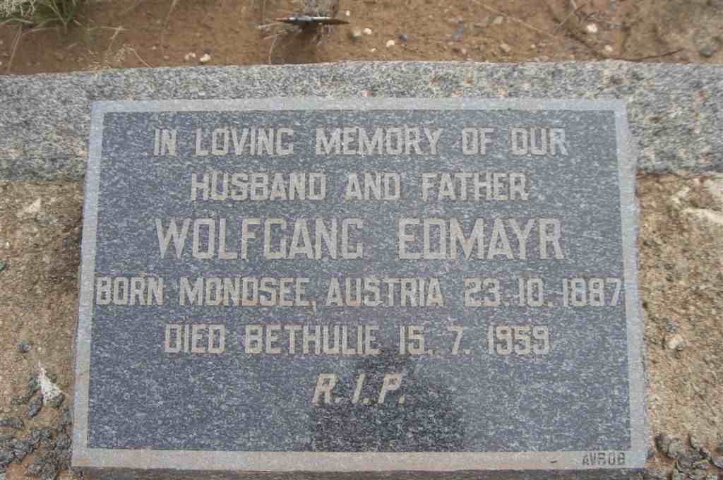 EDMAYR Wolfgang 1887-1959