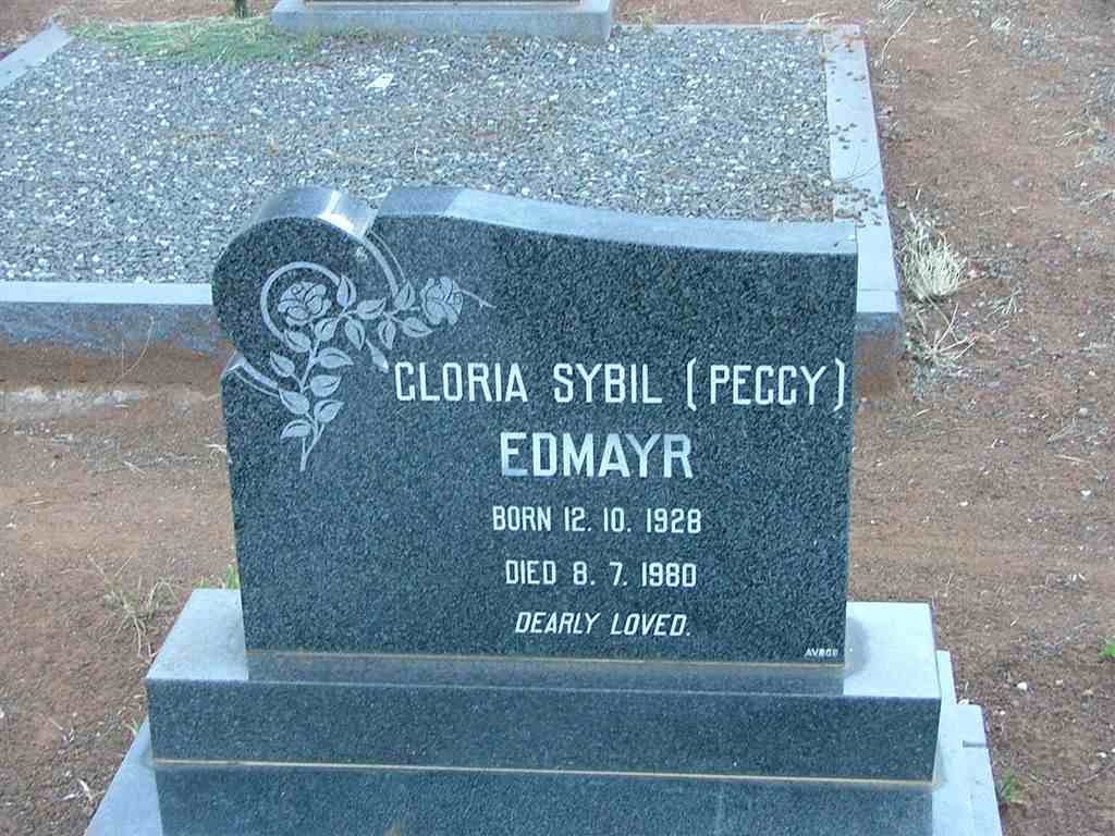 EDMAYR Gloria Sybil 1928-1980
