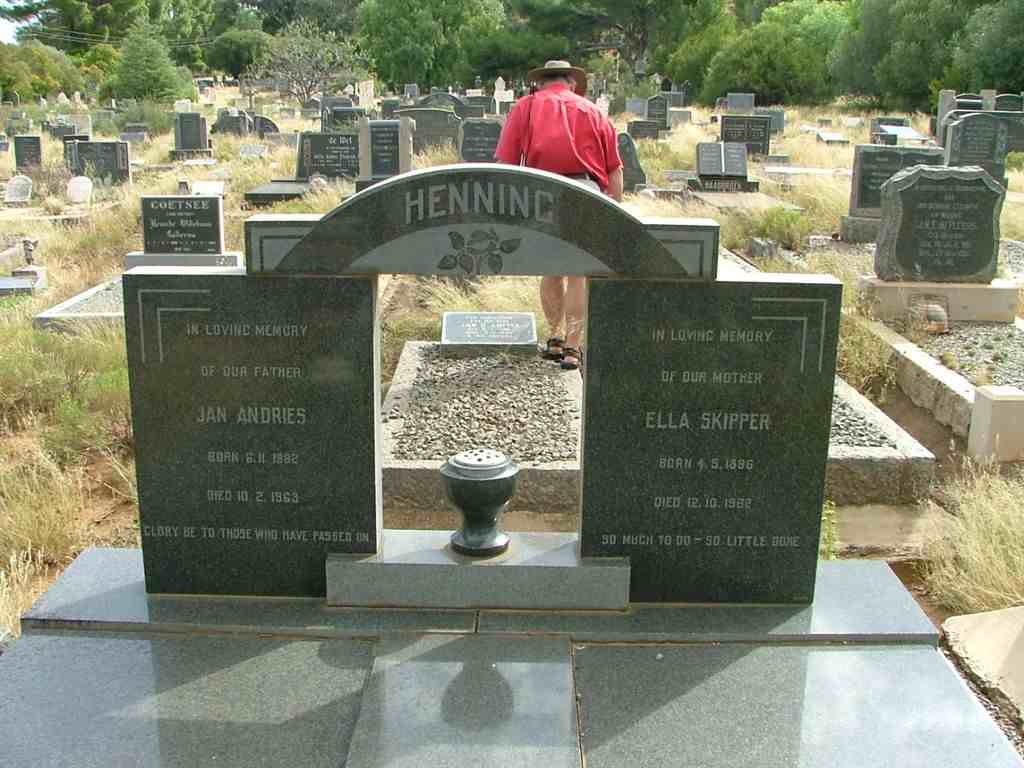 HENNING Jan Andries 1882-1963 &amp; Ella SKIPPER 1886-1982