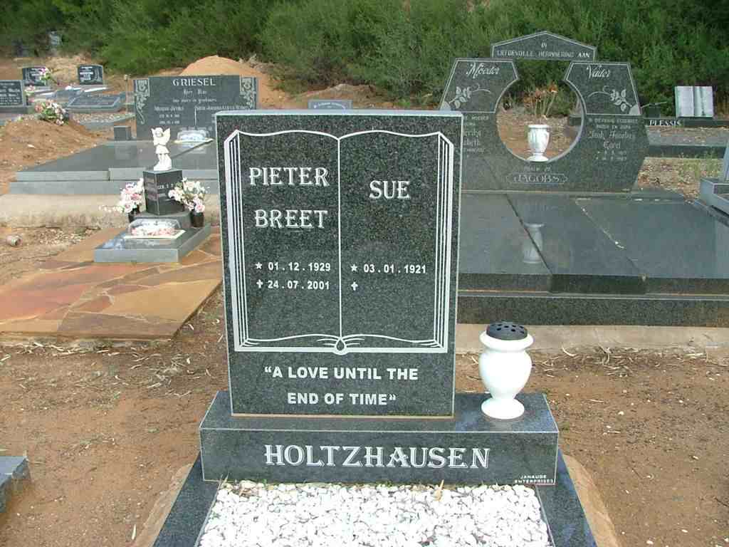 HOLTZHAUSEN Pieter Breet 1929-2001 &amp; Sue 1921-