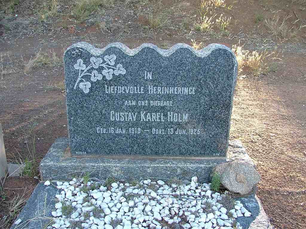 HOLM Gustav Karel 1918-1925