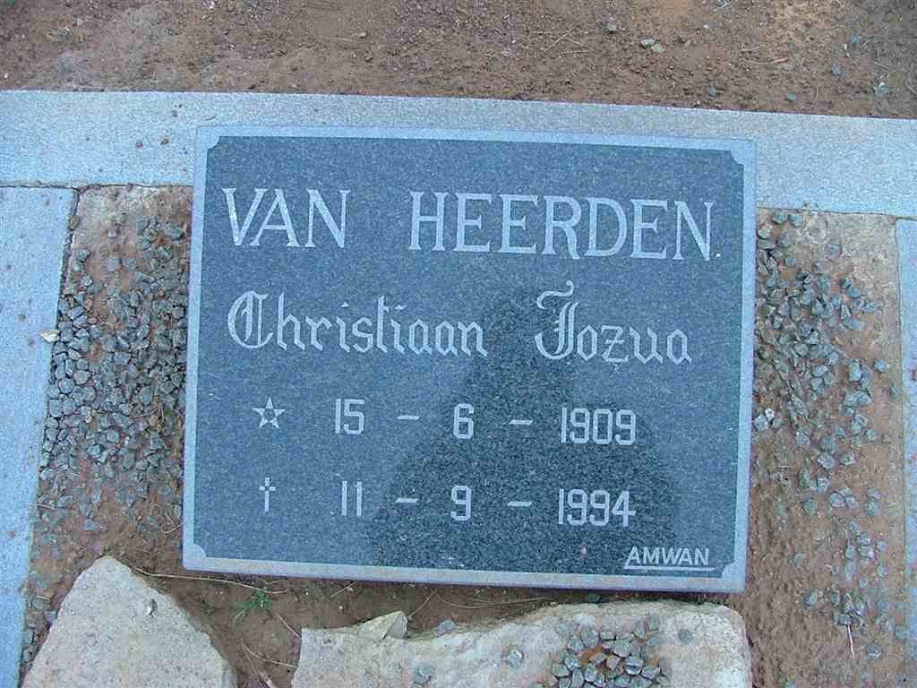 HEERDEN Christiaan Jozua, van 1909-1994