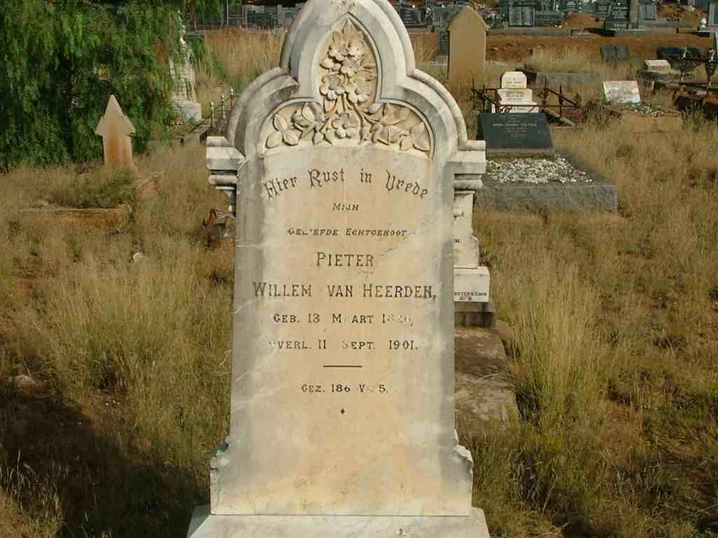 HEERDEN Pieter Willem, van 1826-1901
