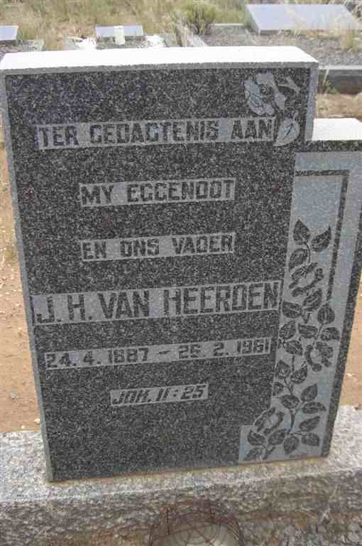 HEERDEN J.H., van 1887-1961