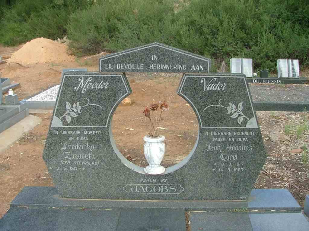 JACOBS Izak Jacobus Carel 1917-1987 &amp; Frederika Elizabeth STEYNBERG 1917-