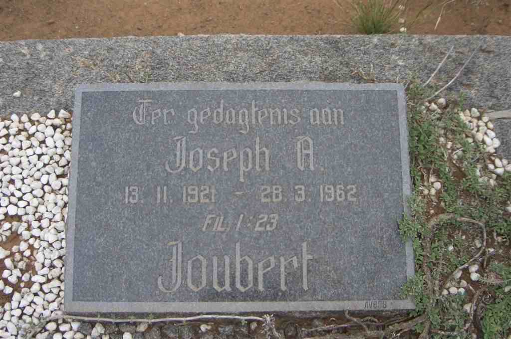 JOUBERT Joseph A. 1921-1962