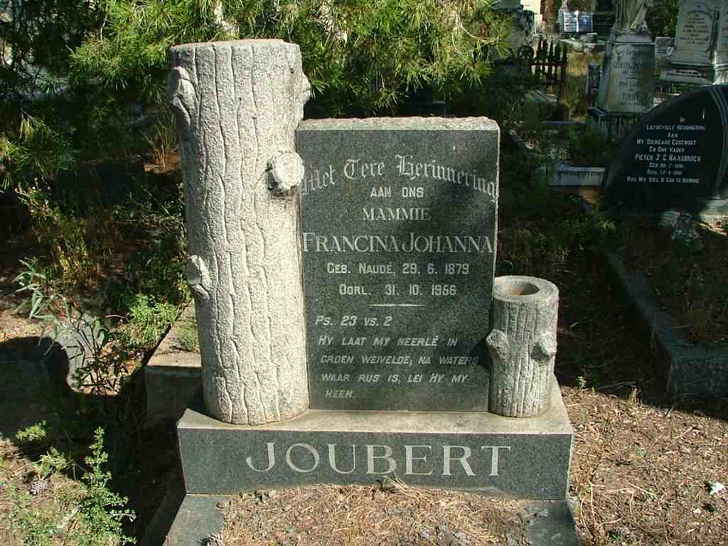 JOUBERT Francina Johanna nee NAUDE 1879-1956
