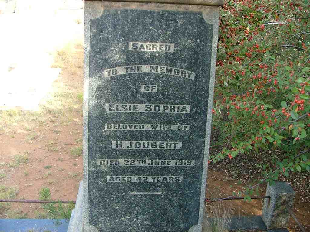 JOUBERT Elsie Sophia -1919