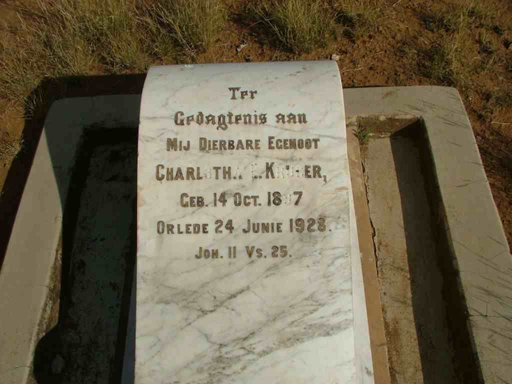 KRUGER Charlotha E. 1897-1928