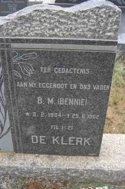 KLERK B.M., de 1904-1962