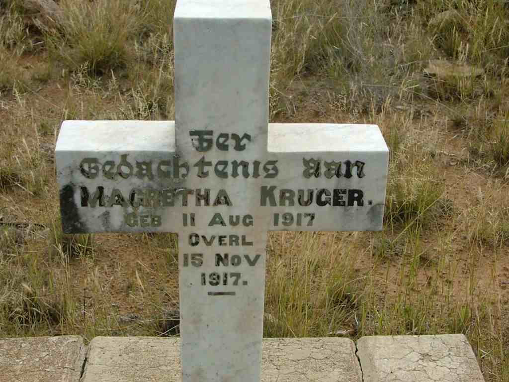 KRUGER Magretha 1917-1917