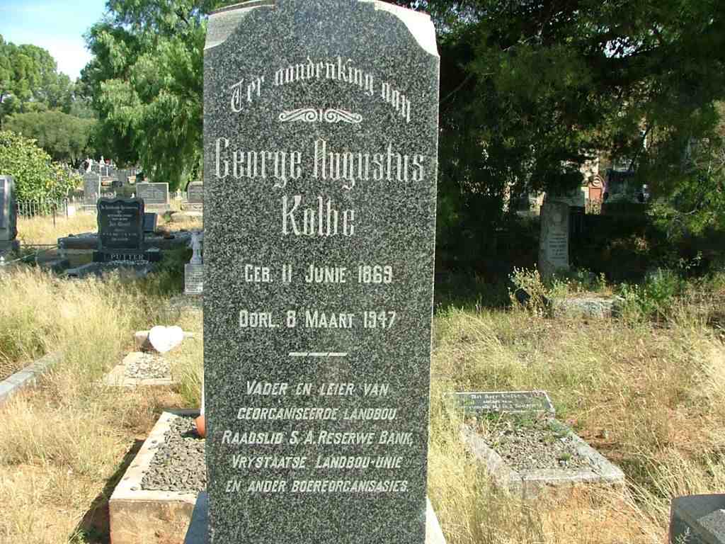 KOLBE George Augustus 1869-1947