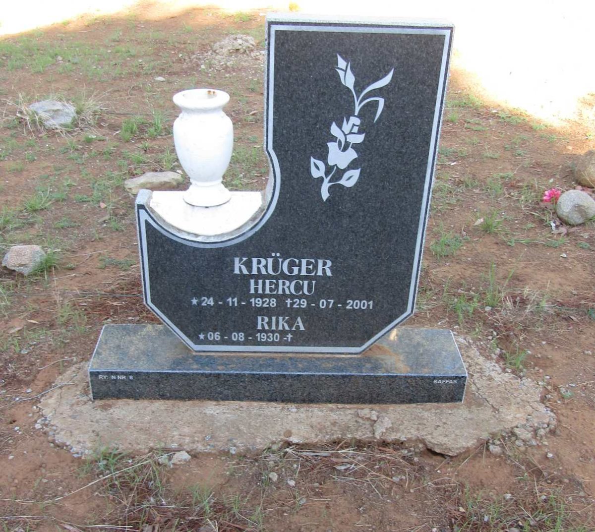 KRUGER Hercu 1928-2001 &amp; Rika 1930-