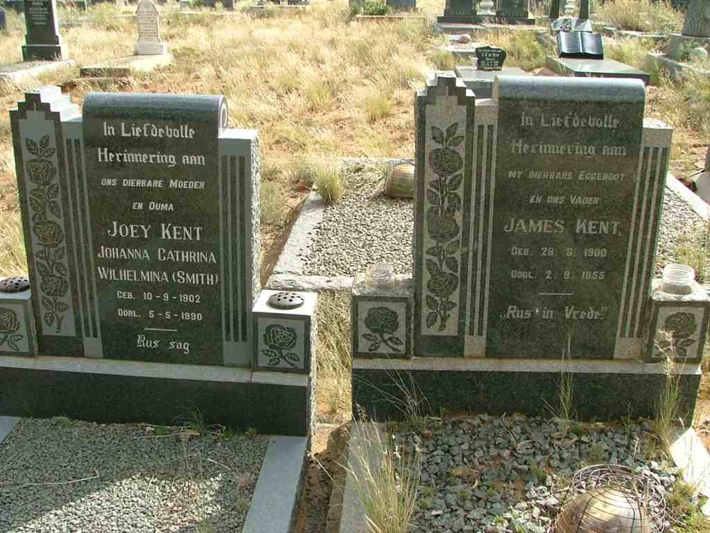 KENT James 1900-1955 &amp; Johanna Catharina Wilhelmina SMITH 1902-1990
