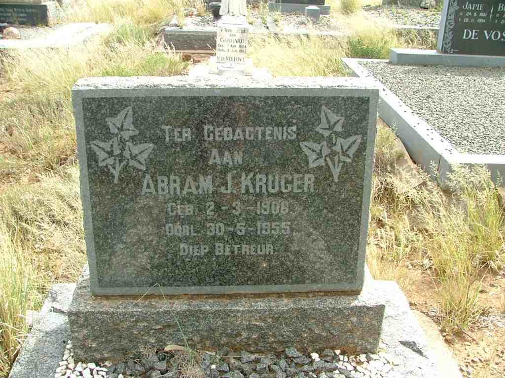 KRUGER Abram J. 1906-1955