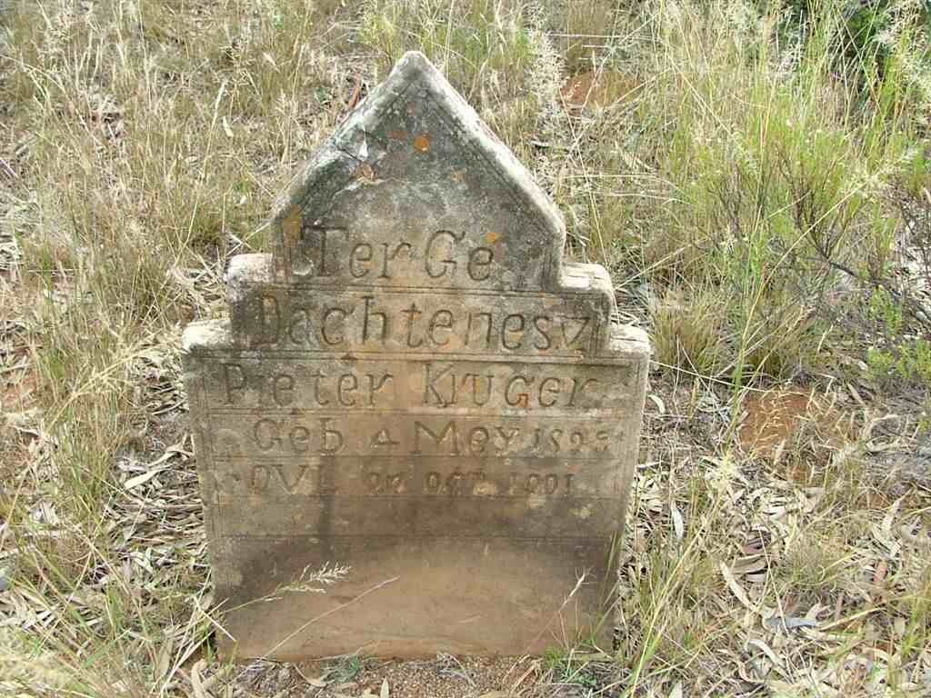 KRUGER Pieter 1825-1901