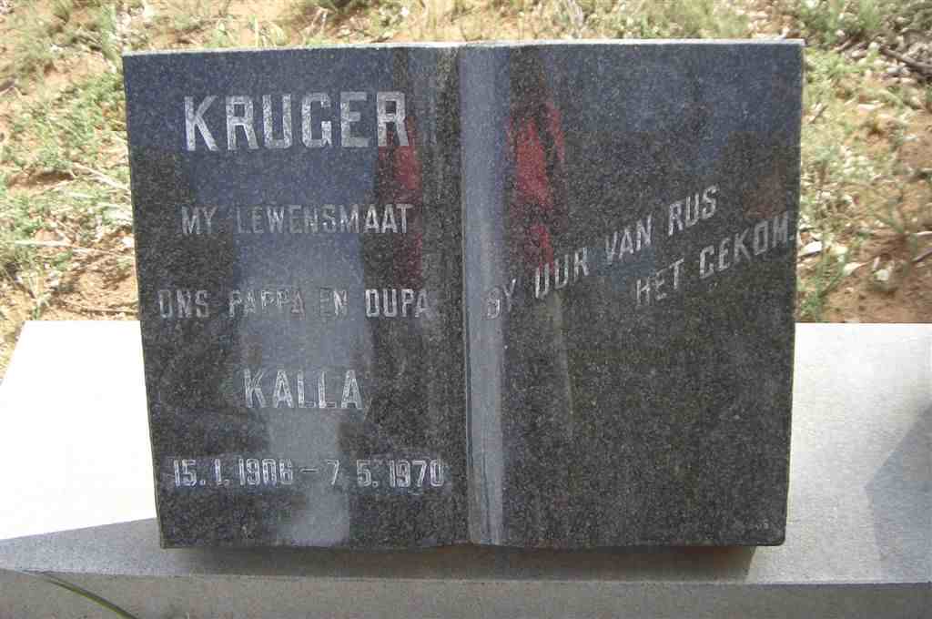 KRUGER Kalla 1906-1970