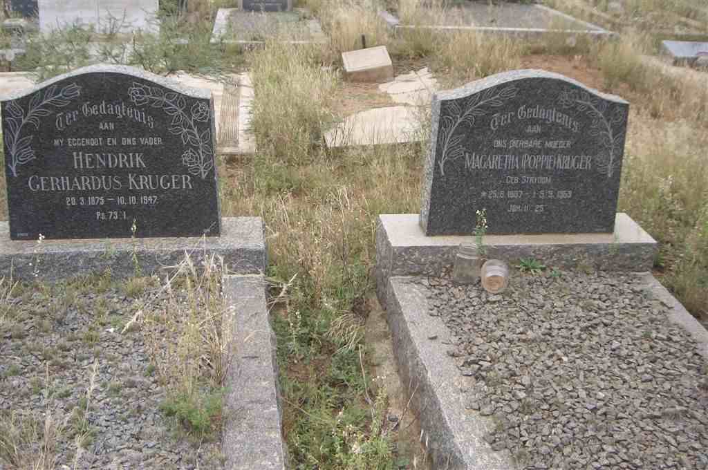 KRUGER Hendrik Gerhardus 1875-1947 &amp; Margaretha STRYDOM 1887-1959