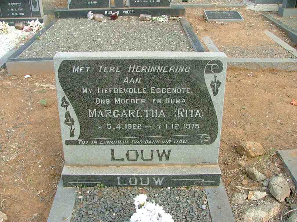 LOUW Margaretha 1922-1975