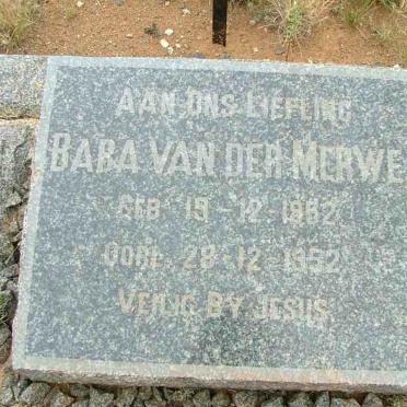 MERWE, van der 1952-1952