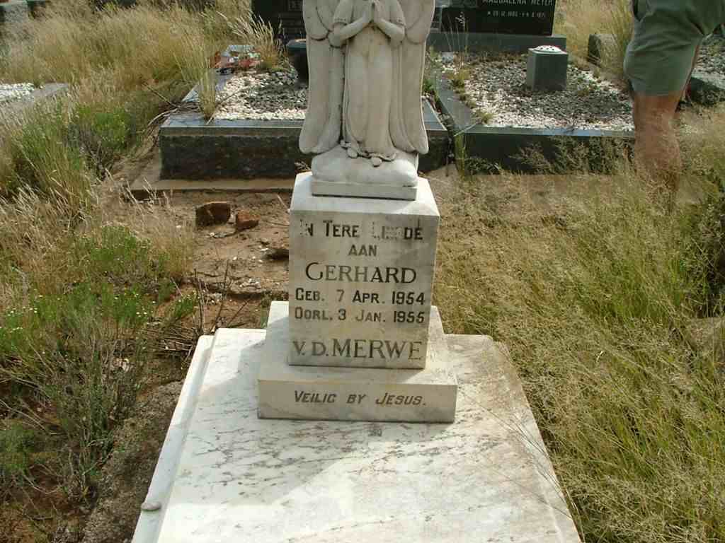 MERWE Gerhard, v.d. 1954-1955