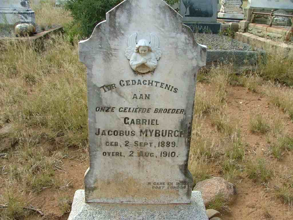 MYBURGH Gabriel Jacobus 1889-1910