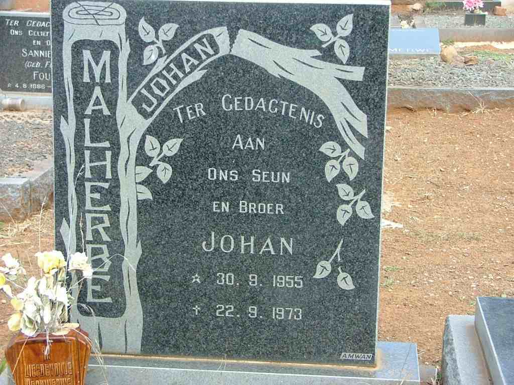 MALHERBE Johan 1955-1973