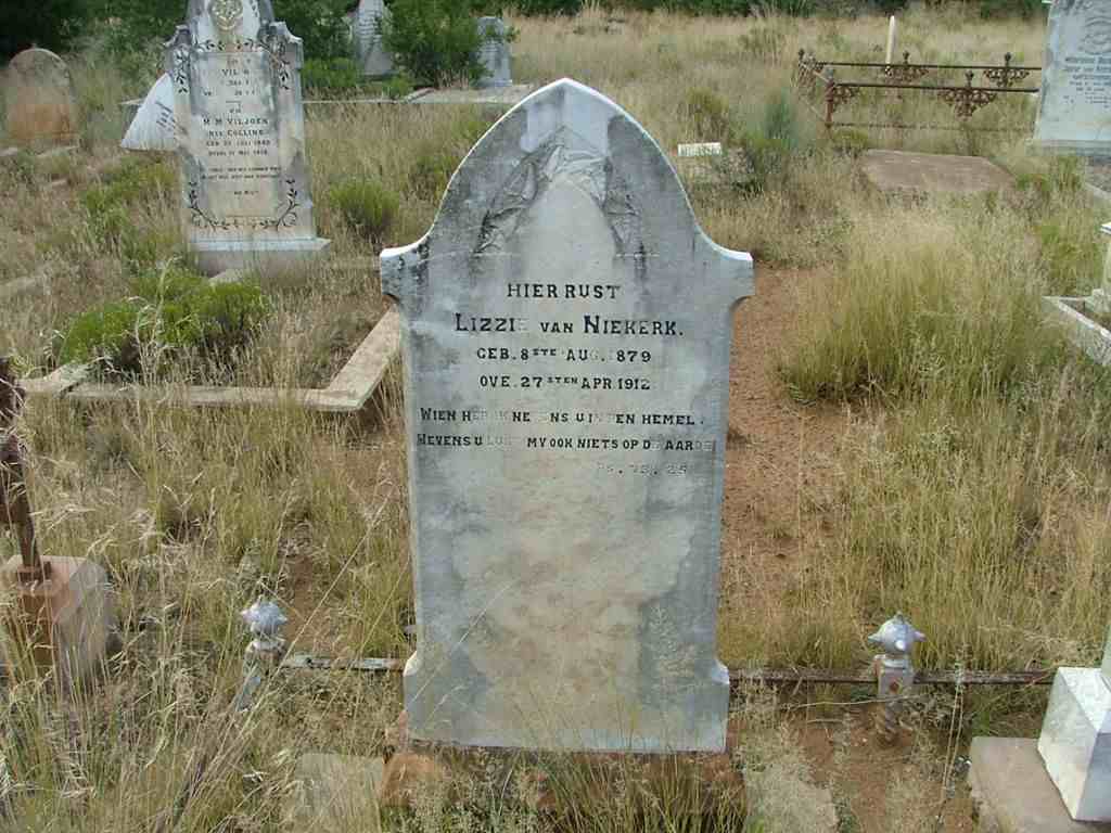 NIEKERK Lizzie, van 1879-1912