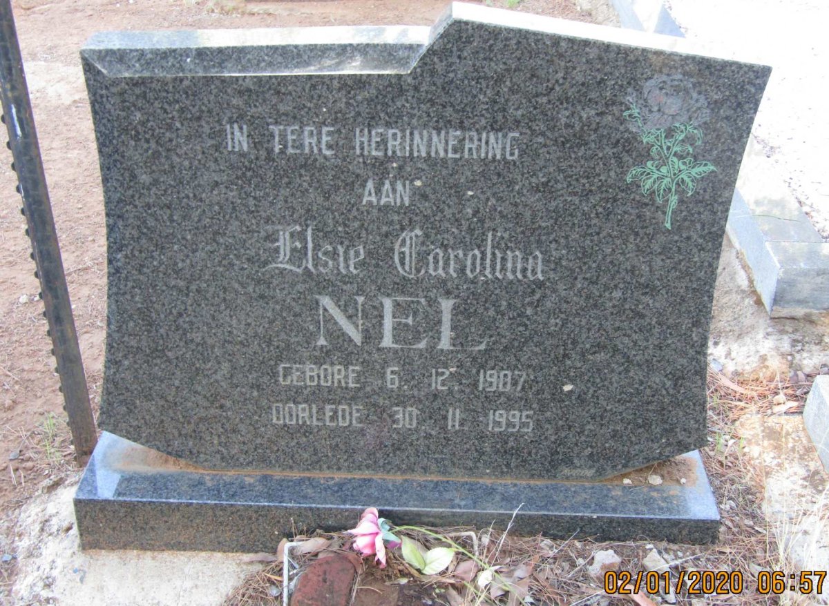 NEL Elsie Carolina 1907-1995