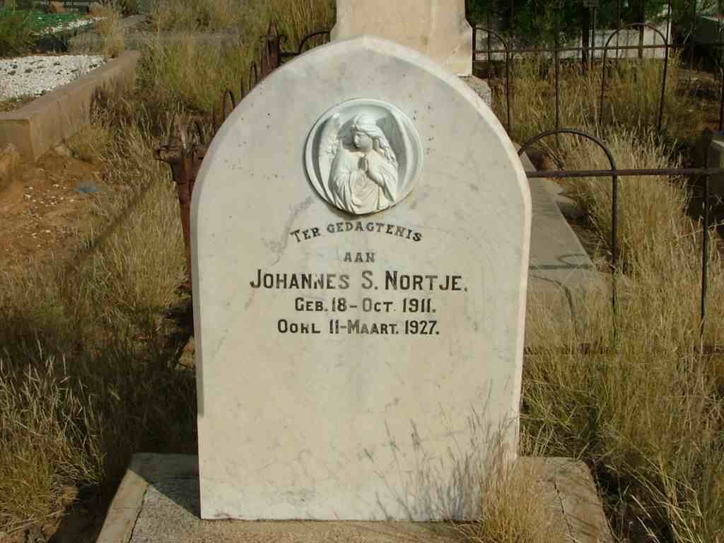 NORTJE Johannes S. 1911-1927