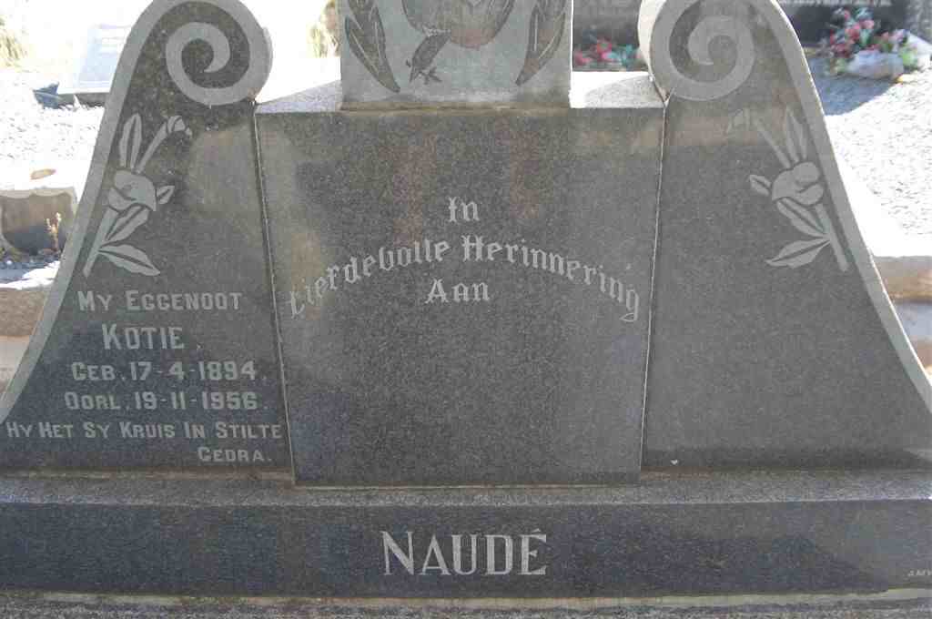 NAUDE Kotie 1894-1956