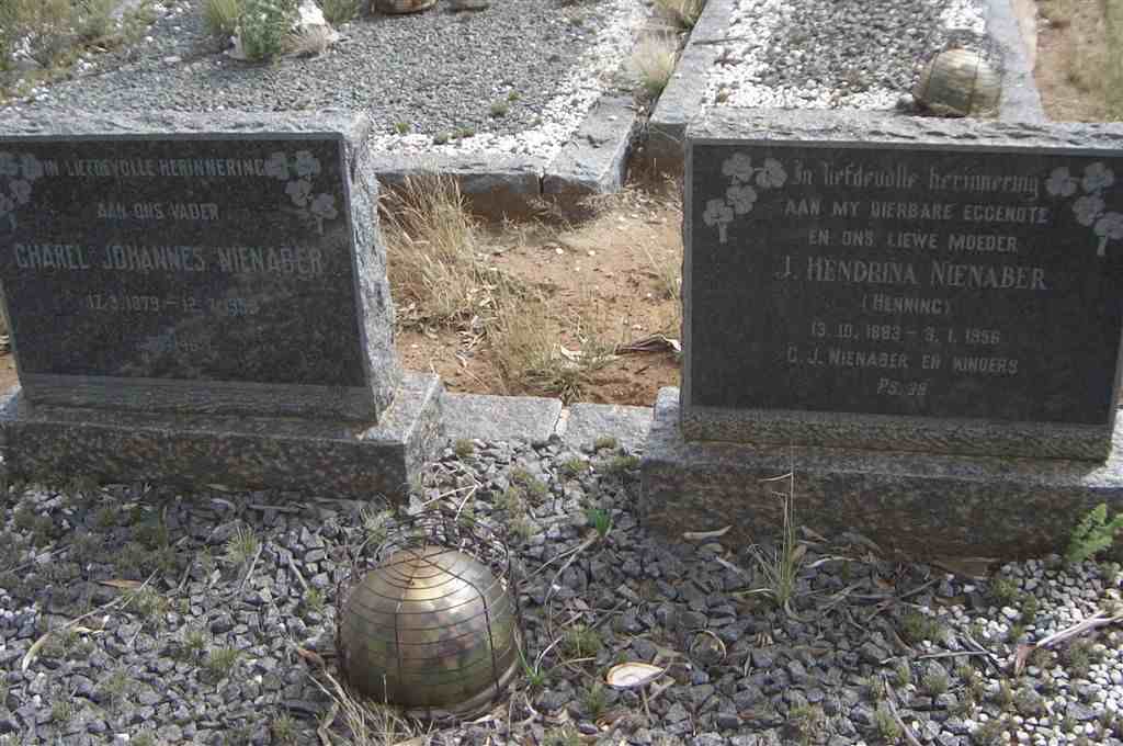 NIENABER Charel Johannes 1879-1959 &amp; J. Hendrina HENNING 1883-1956