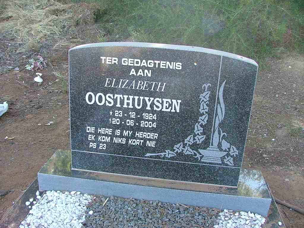 OOSTHUYSEN Elizabeth 1924-2004