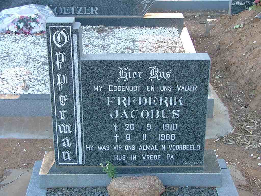 OPPERMAN Frederik Jacobus 1910-1988