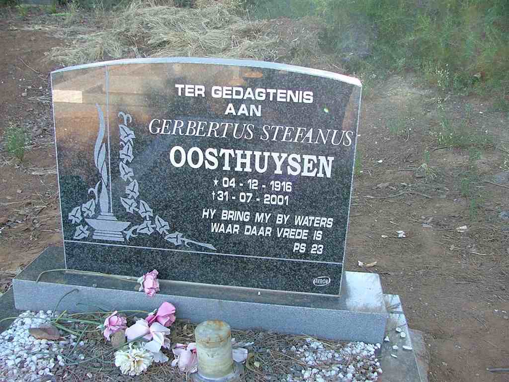OOSTHUYSEN Gerbertus Stefanus 1916-2001