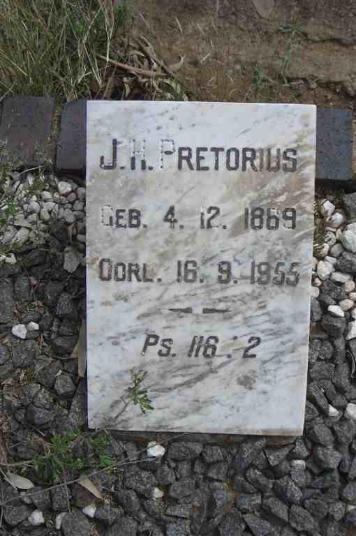 PRETORIUS J.H. 1869-1955