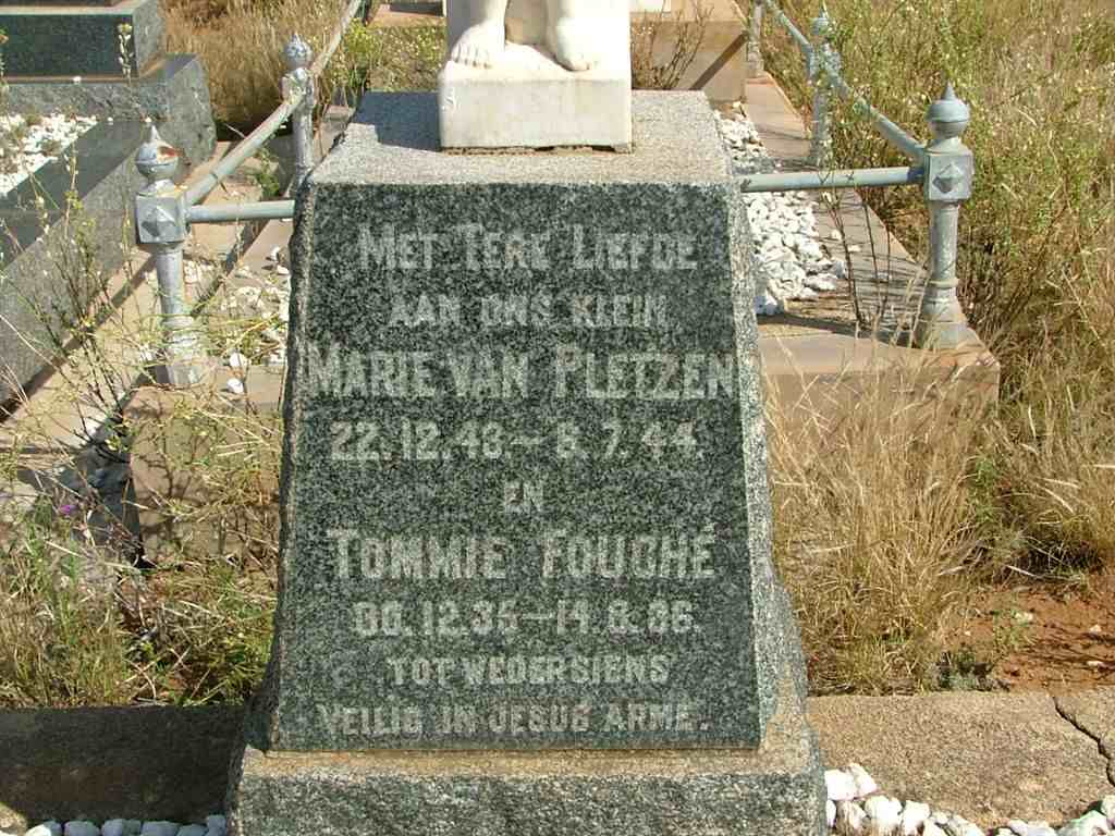 PLETZEN Marie, van 1943-1944 :: FOUCHE Tommie 1935-1936