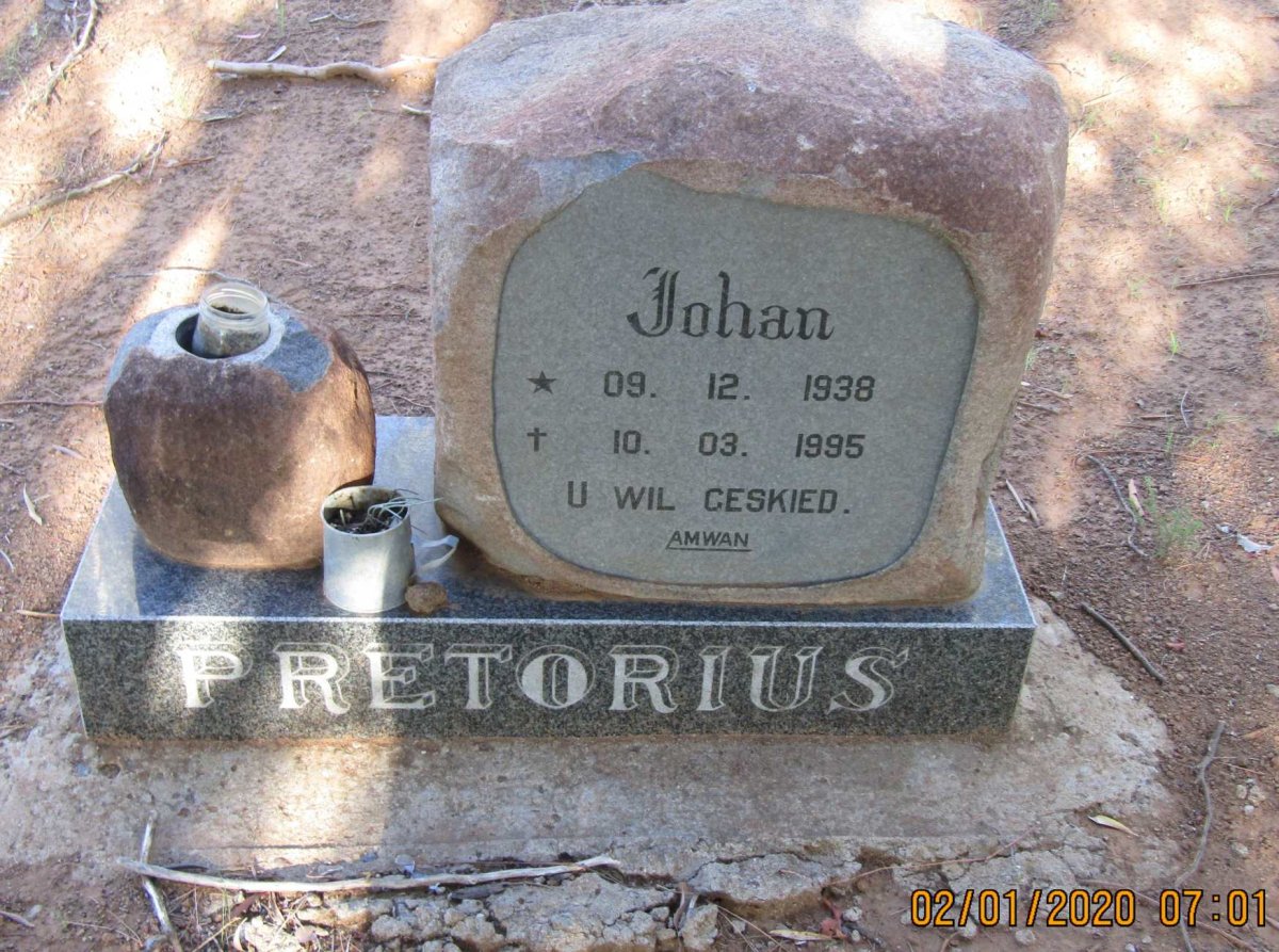 PRETORIUS Johan 1938-1995