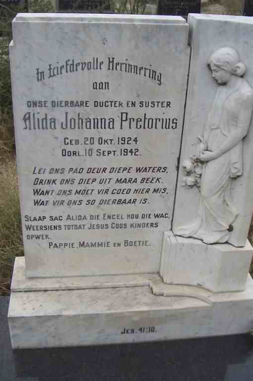 PRETORIUS Alida Johanna 1924-1942
