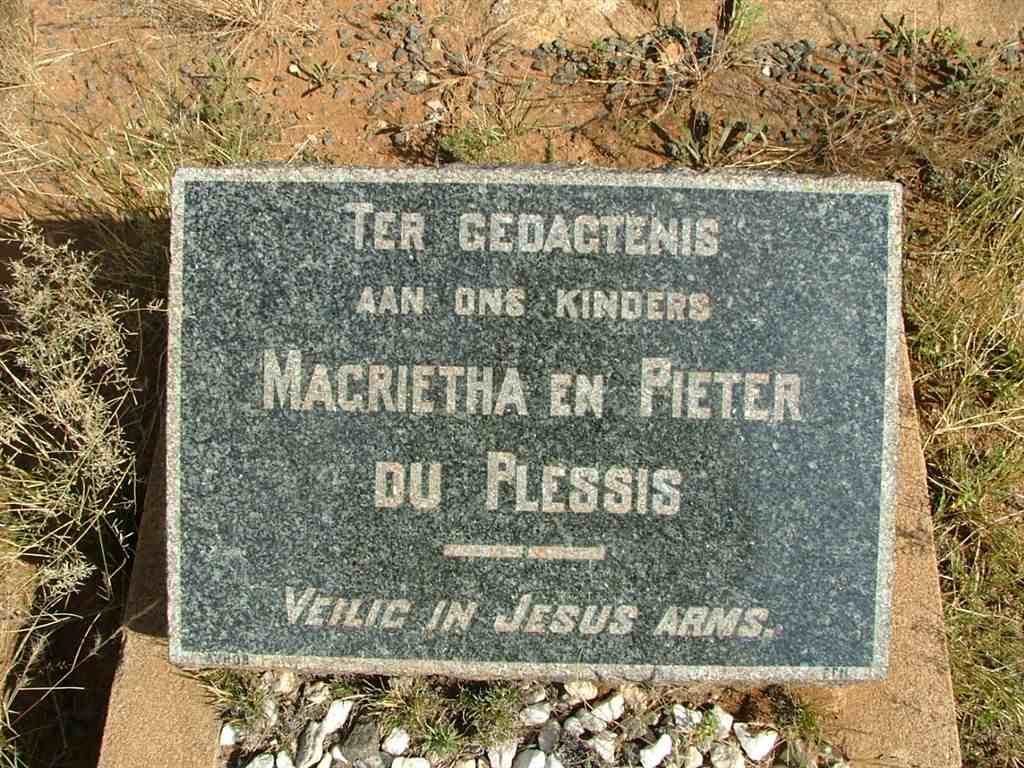 PLESSIS Pieter, du :: DU PLESSIS Magrietha