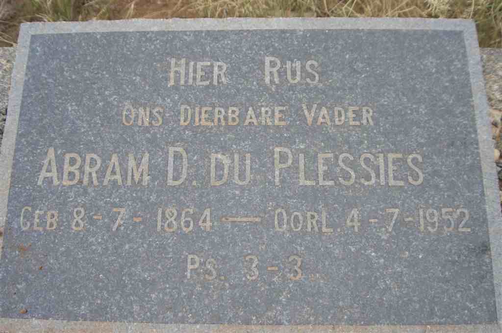PLESSIS Abram D., du 1864-1952