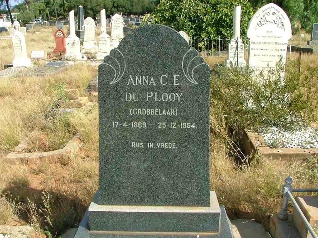 PLOOY Anna C.E., du nee GROBBELAAR 1869-1954
