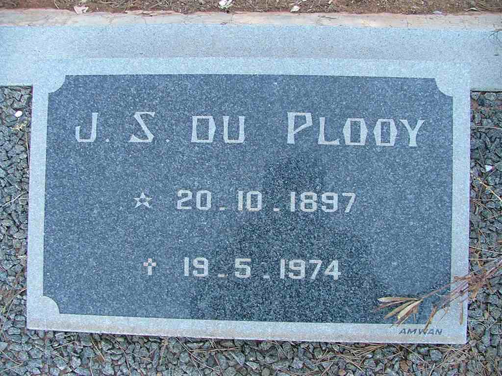 PLOOY J.S., du 1897-1974