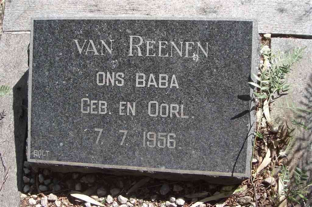 REENEN, van 1956-1956