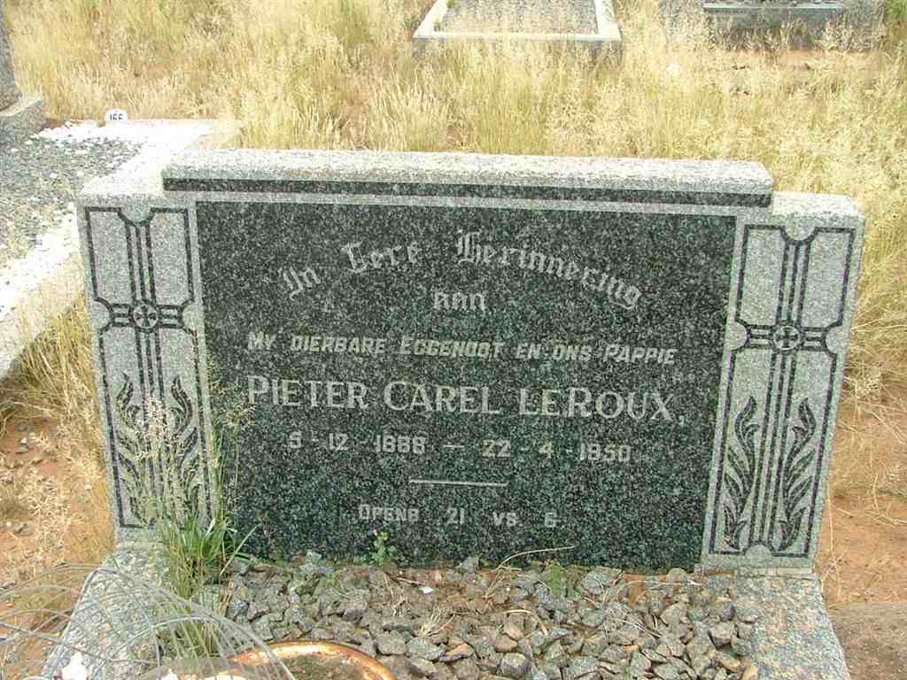 ROUX Pieter Carel, le 1888-1950