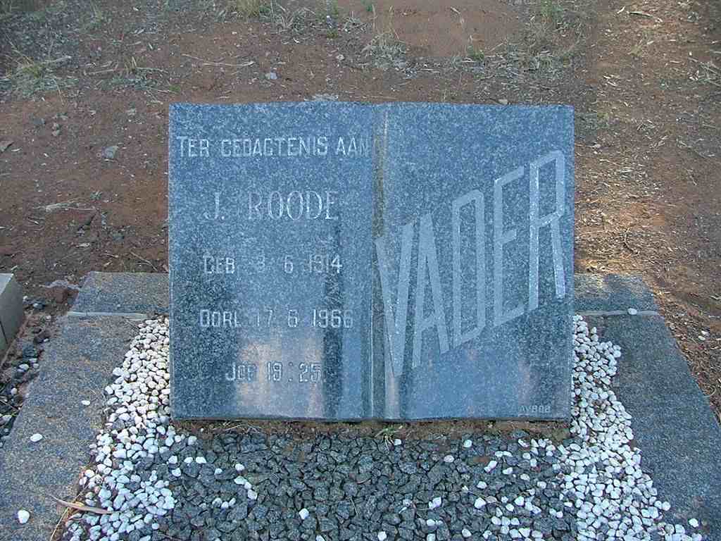 ROODE J. 1914-1966