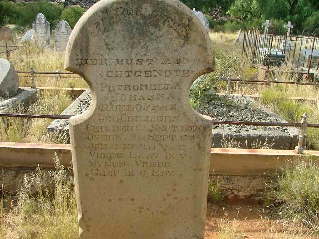ROELOFFSE Petronella Johanna nee CIELLIERS 1859-1918