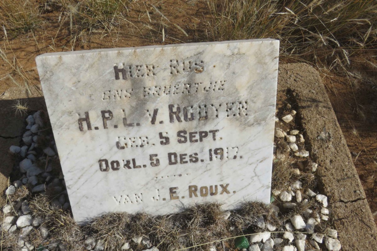ROOYEN H.P.L., v. -1917