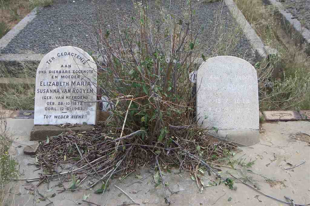 ROOYEN Elizabeth Maria Susanna, van nee VAN HEERDEN 1872-1953 :: ROOYEN N.R.C., van 1878-1963